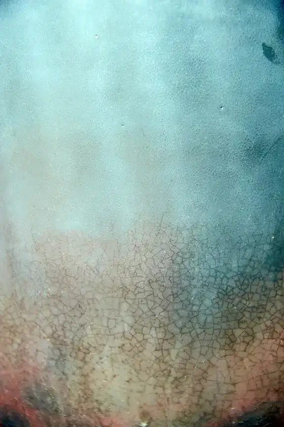 Texture d’une glaçure en macro